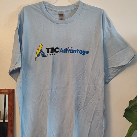 Tec Advantage Light Blue Men's T-Shirt XL - Picture 4 of 10